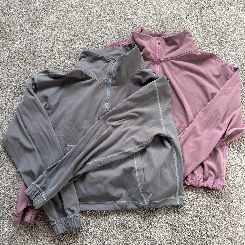 Cropped quarter zips